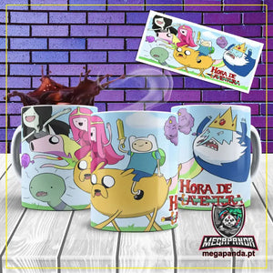 Caneca Hora de Aventura Personagens: Diversão em Cada Gole