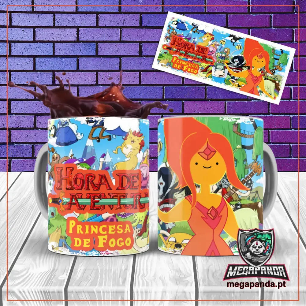 Caneca  Hora de Aventura Princesa do Fogo