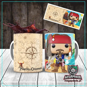 Caneca Jack Sparrow Funko: Navegue no Estilo do Capitão Pirata