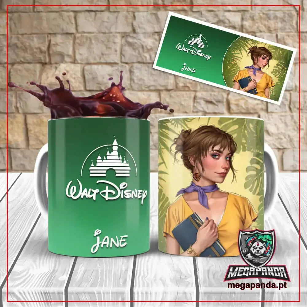 Caneca Jane - Princesa Moderna: Um Toque de Elegância e Estilo