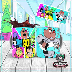 Caneca Jovens Titans Cyborg