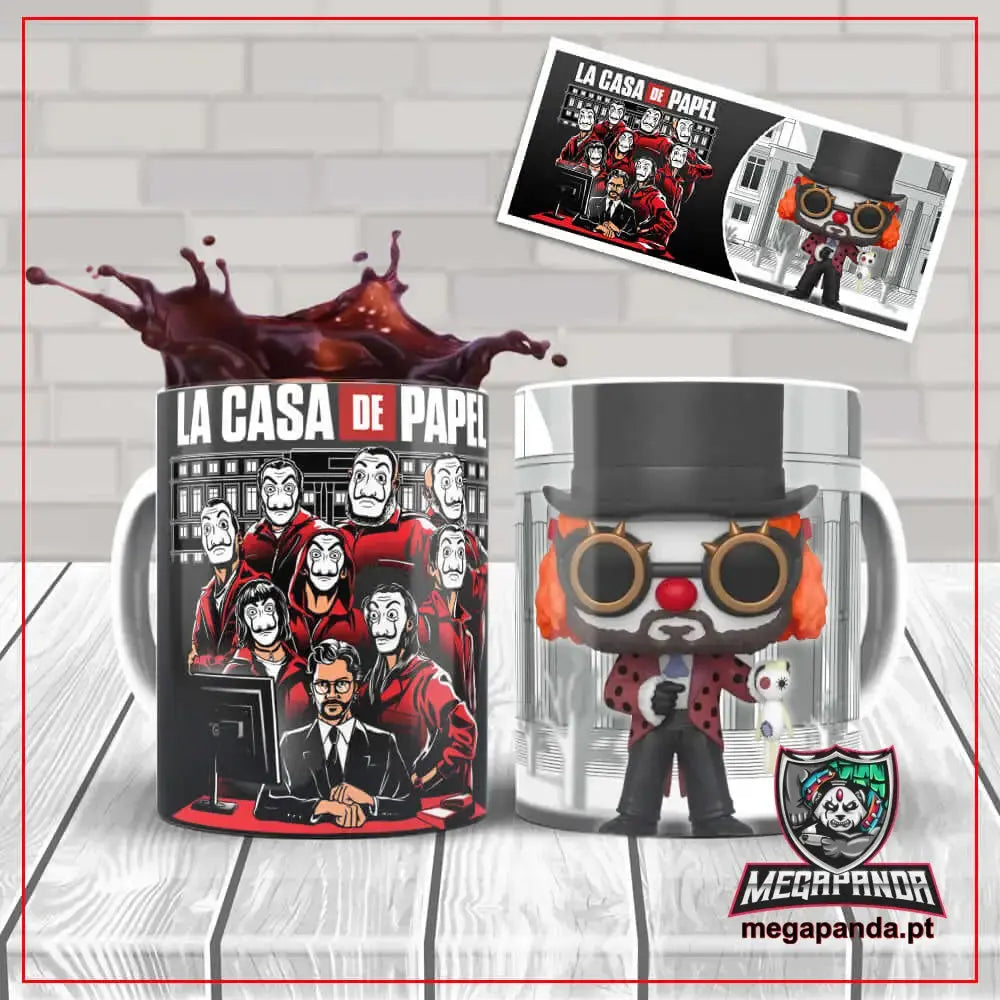 Caneca  La Casa de Papel Professor Disfarçado