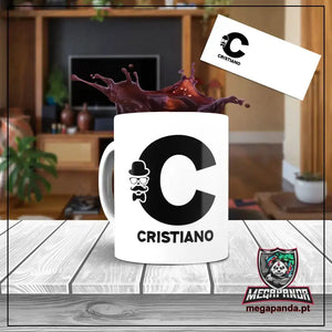 Caneca letra dos nomes homem