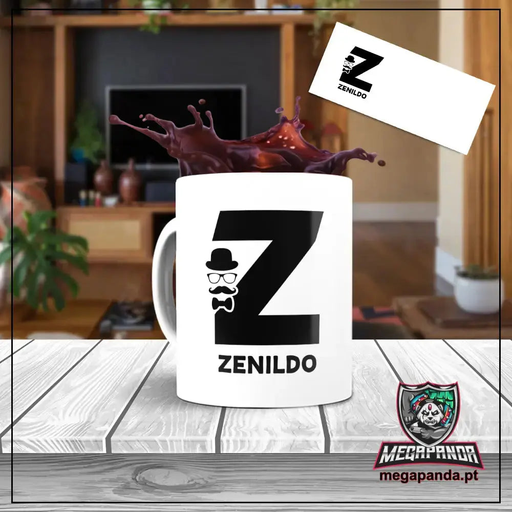 Caneca letra dos nomes homem