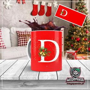 Taza con letras de búho