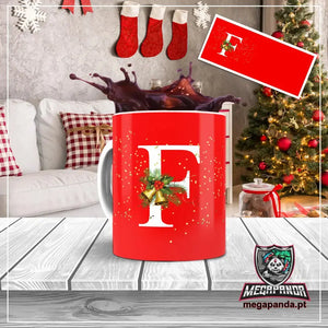 Taza con letras de búho