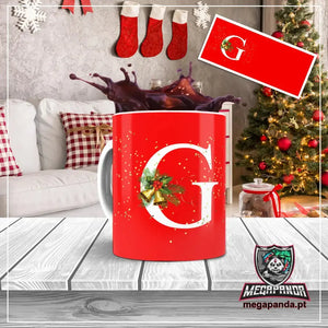 Taza con letras de búho