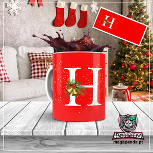 Taza con letras de búho