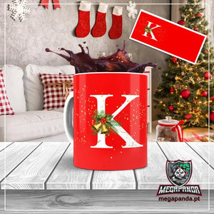 Taza con letras de búho