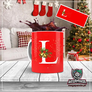 Taza con letras de búho