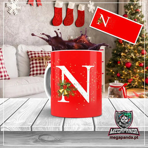 Taza con letras de búho