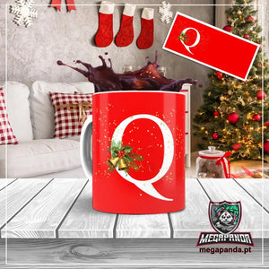 Taza con letras de búho