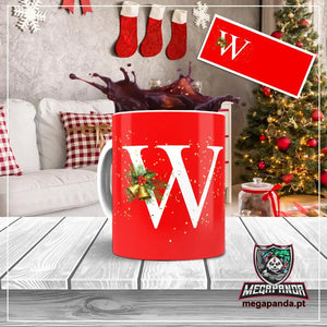 Taza con letras de búho