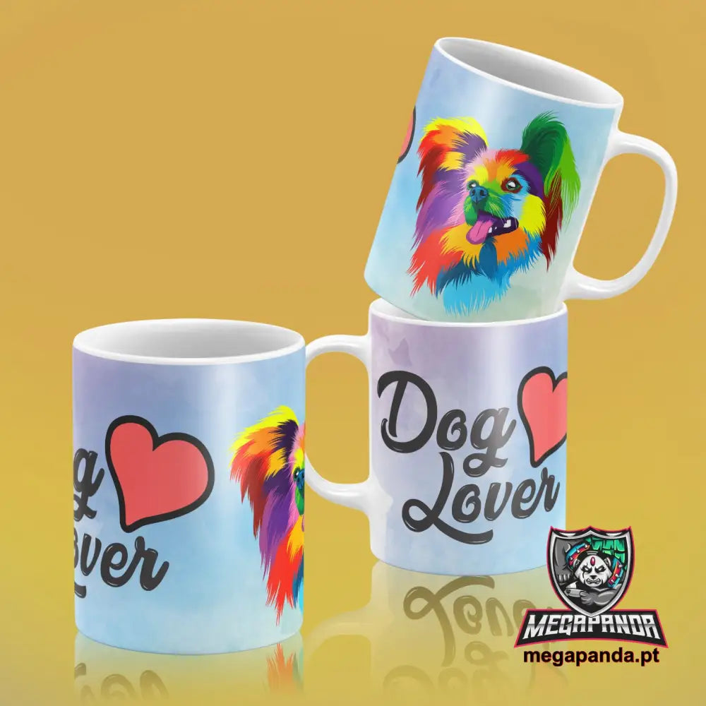 Caneca Lover Cães Colorida