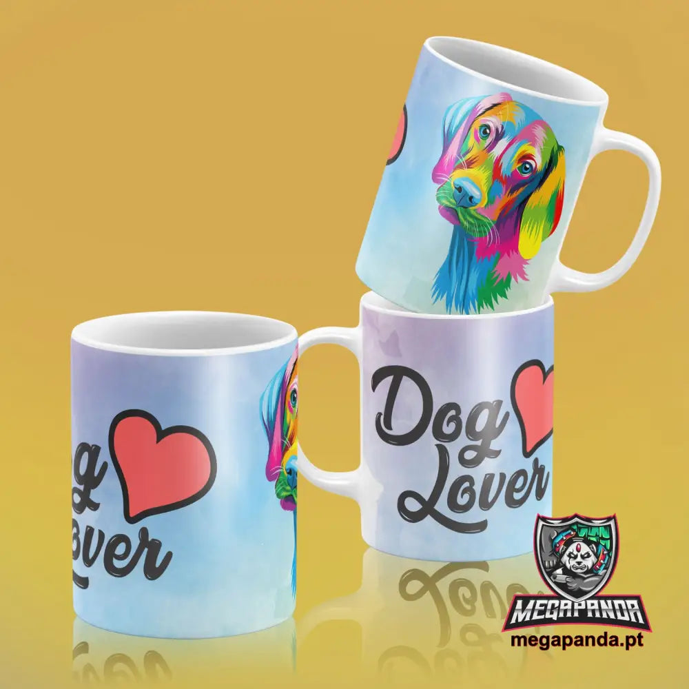 Caneca Lover Cães Colorida 11 Brindes