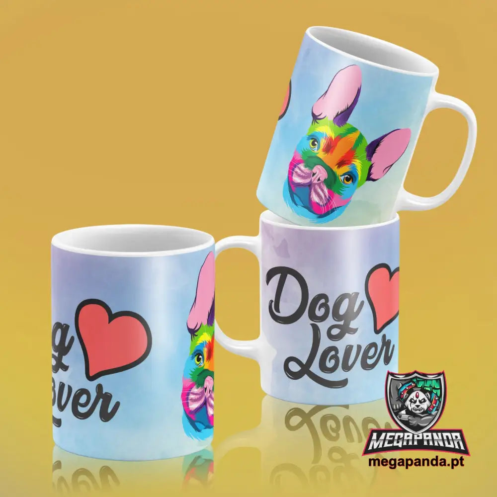 Caneca Lover Cães Colorida 12 Brindes