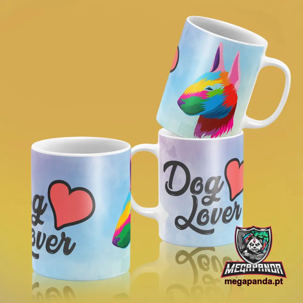 Caneca Lover Cães Colorida 2 Brindes