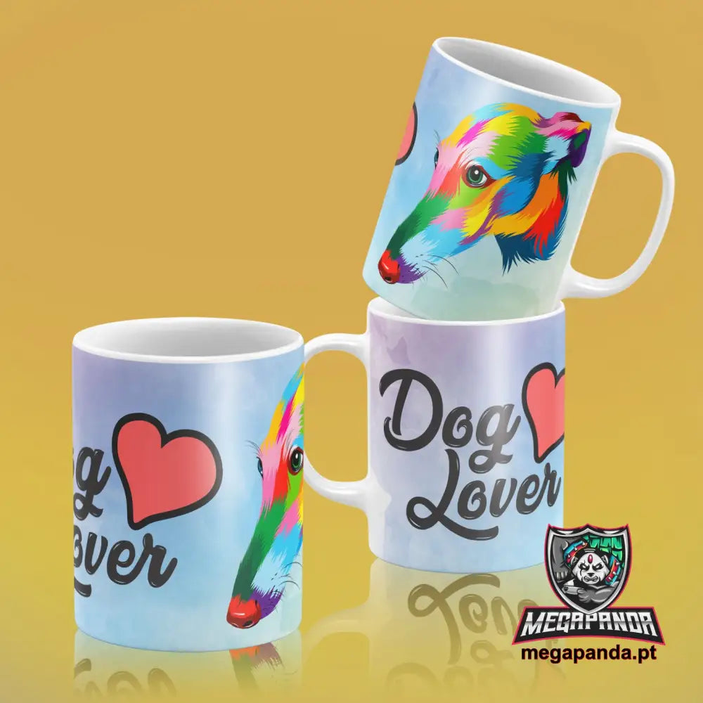 Caneca Lover Cães Colorida 5 Brindes