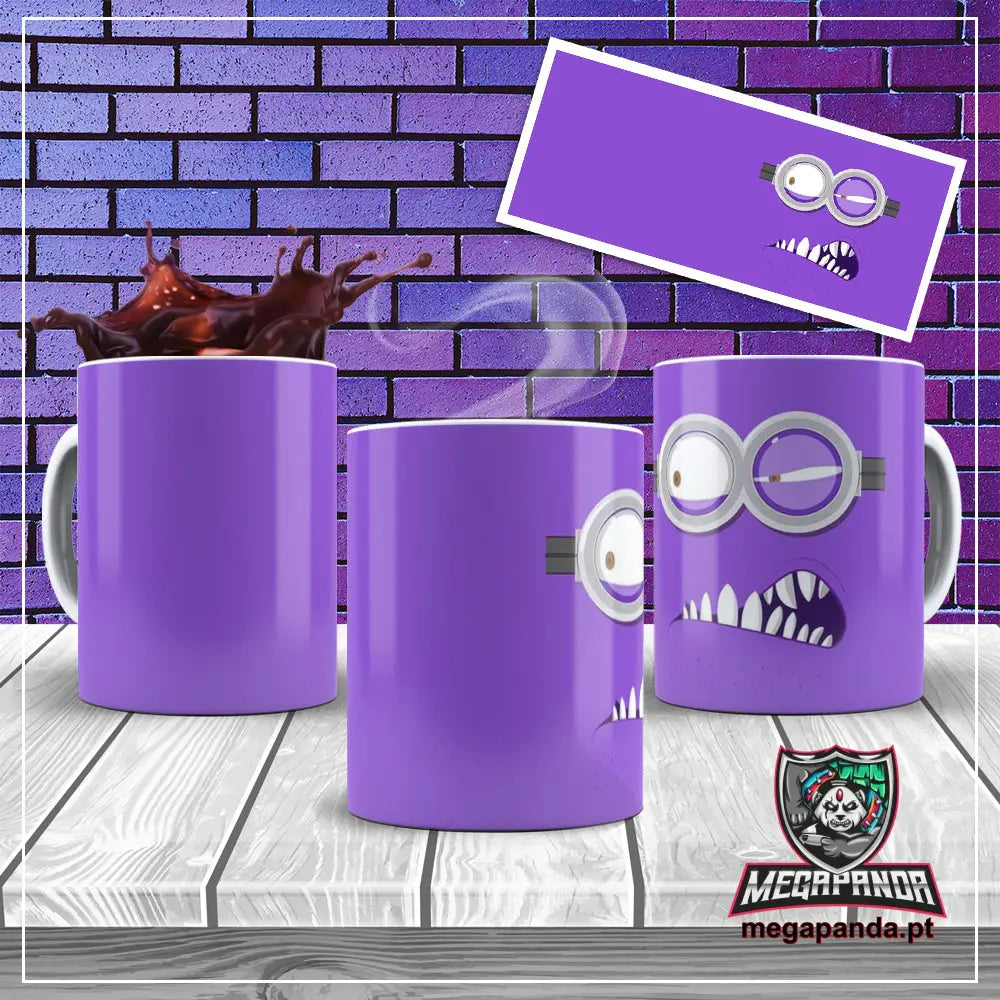 Caneca Minion Roxo Brindes