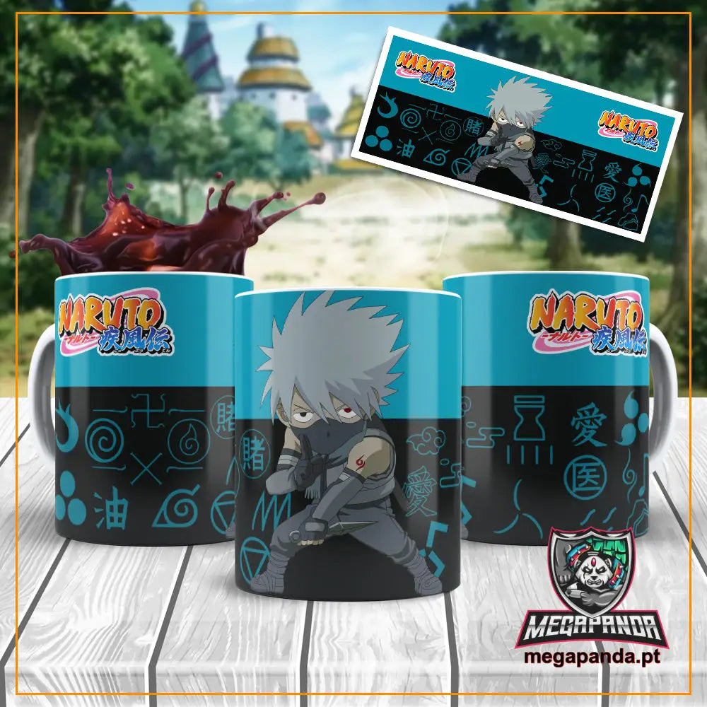 Caneca Naruto Kakshi 2 Chibi