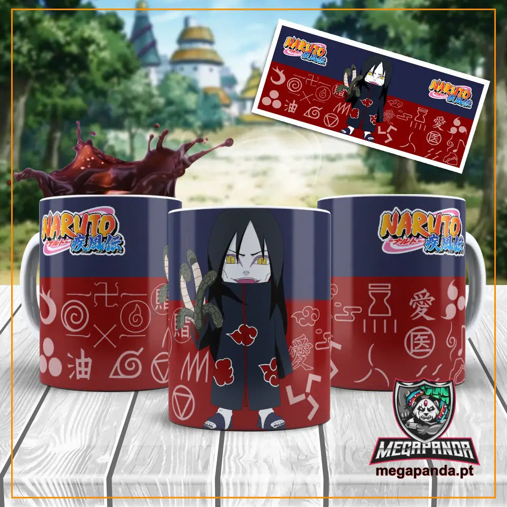 Caneca Naruto Orochimaru Chibi