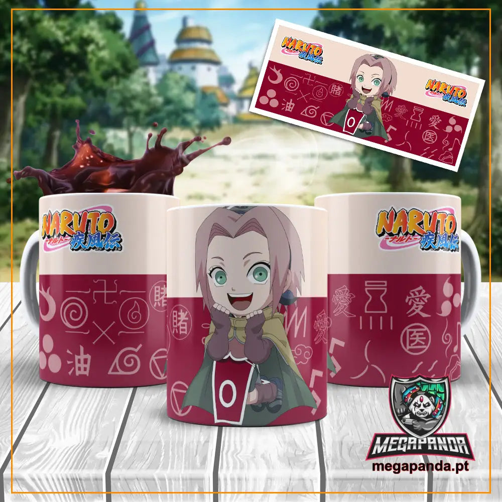 Caneca Naruto Sakura Chibi