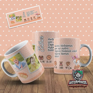 Taza de café Wake Up rojo/blanco