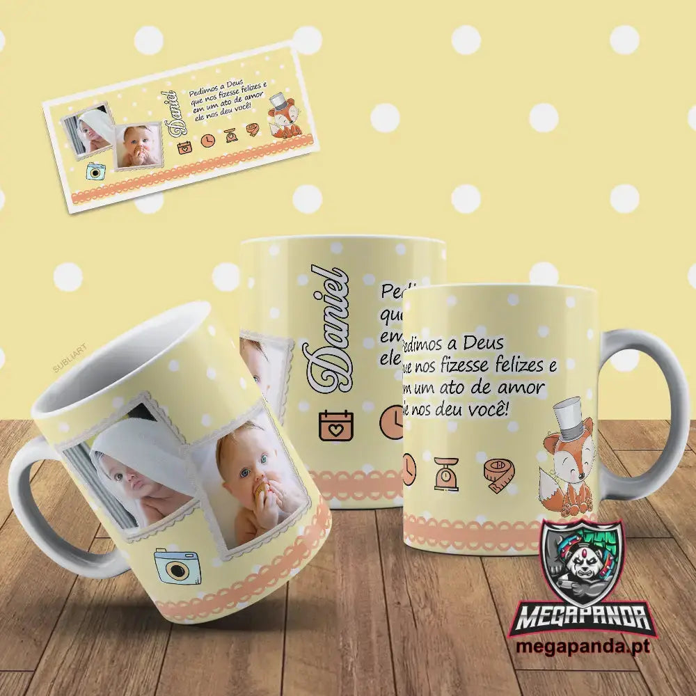 Taza de café Wake Up rojo/blanco