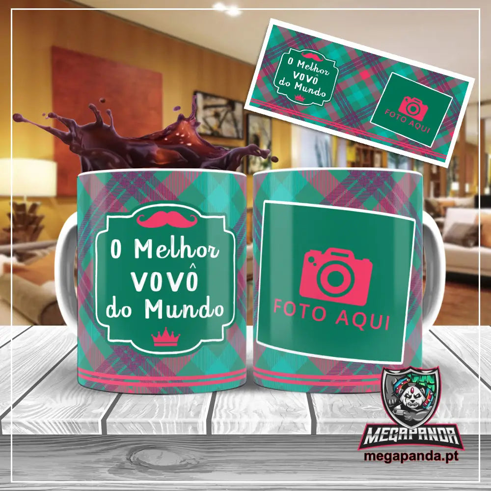 Caneca O Melhor Vovô Do Mundo 3 Brindes