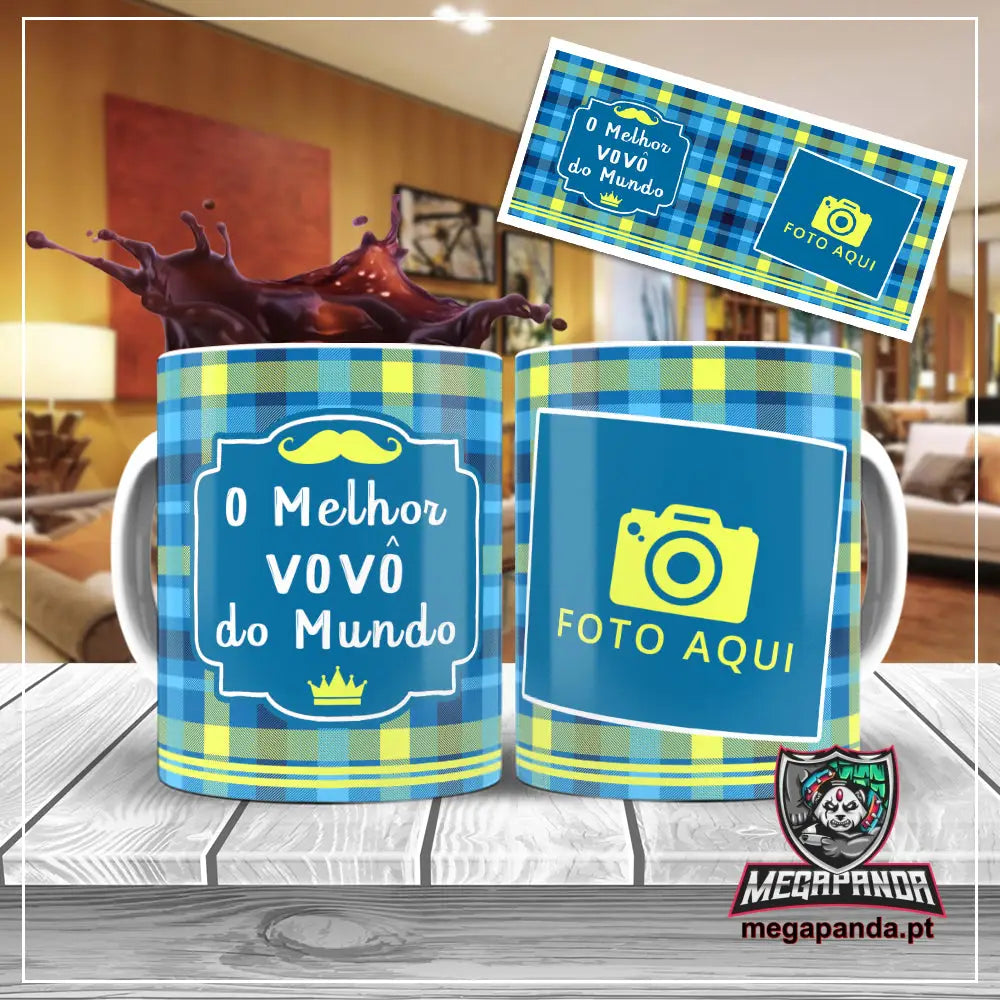 Caneca O Melhor Vovô Do Mundo 5 Brindes