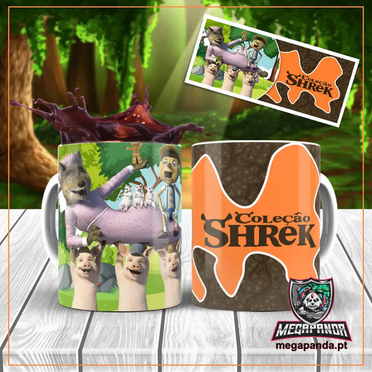 Caneca Personagens Shrek Brindes