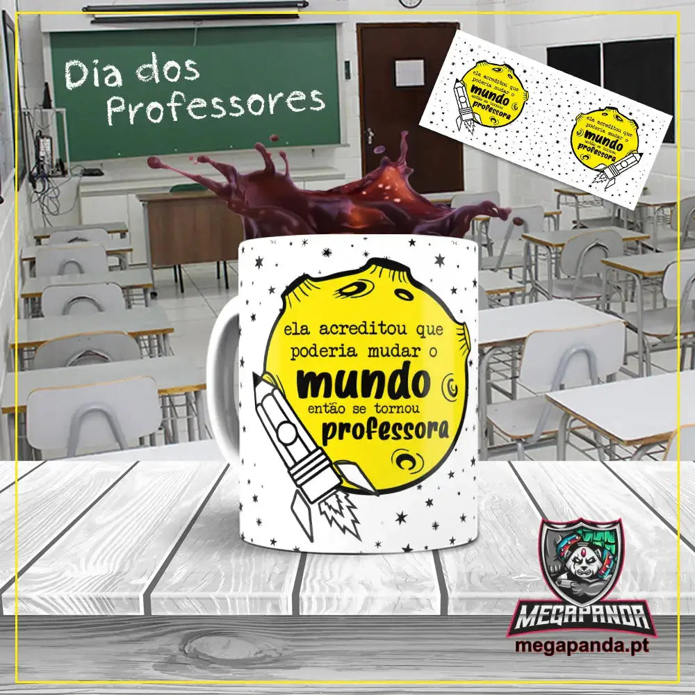 Caneca Poderia mudar o Mundo Professora