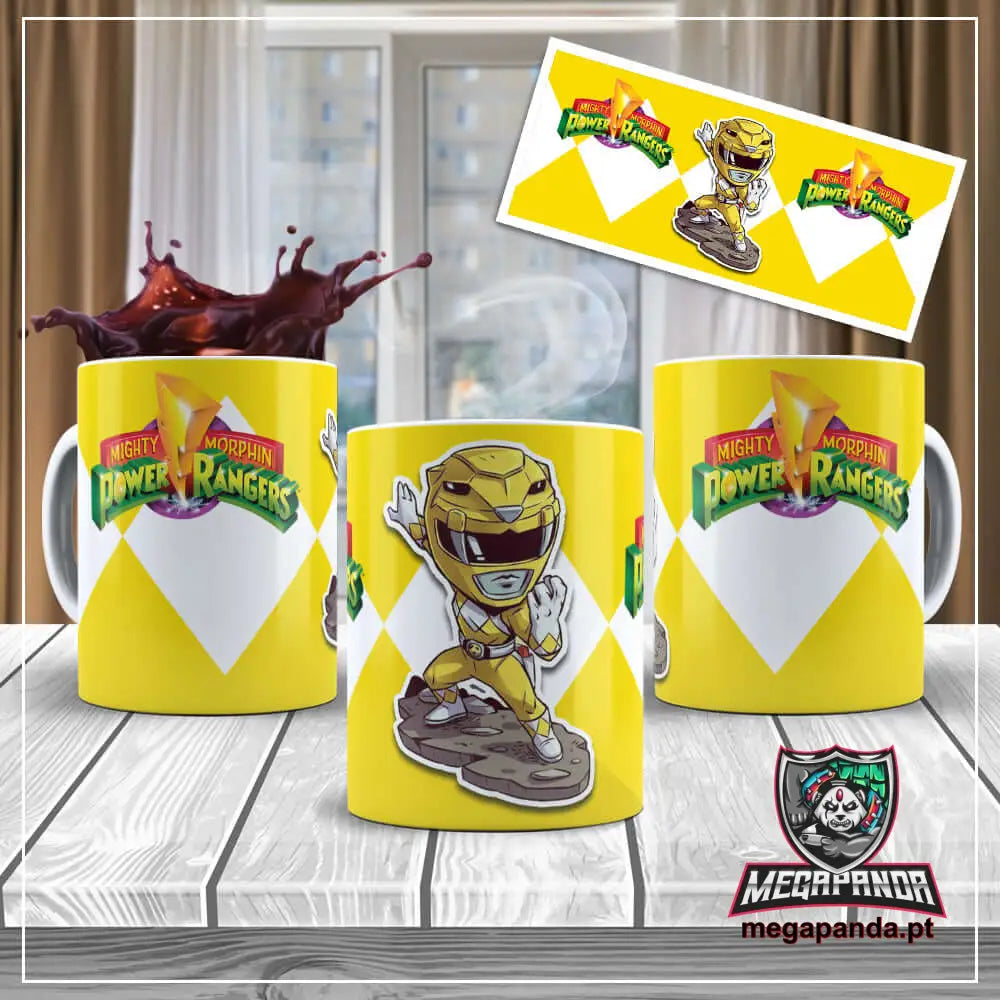 Tasse Power Ranger jaune