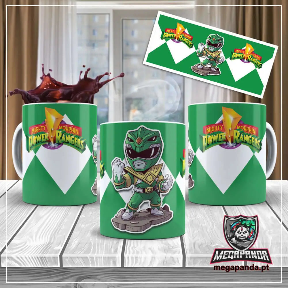 Caneca Power Ranger Verde Brindes