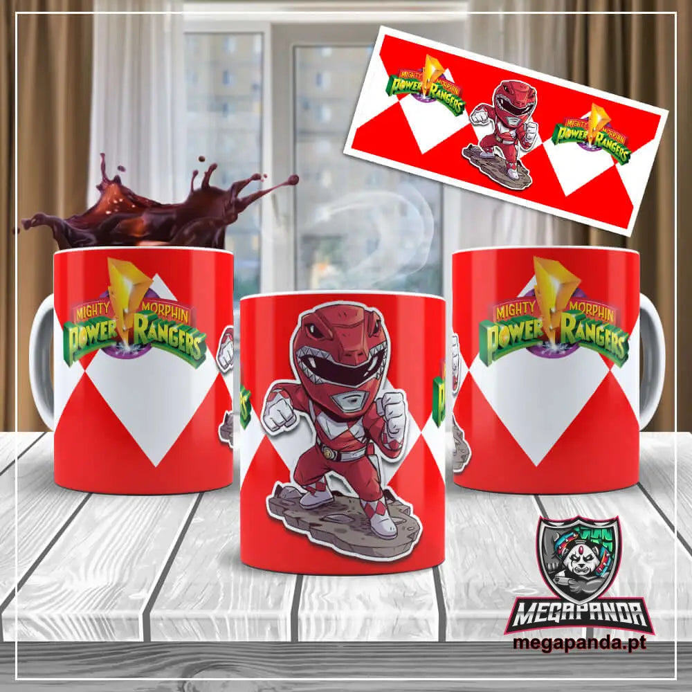 Caneca Power Ranger Vermelho Brindes