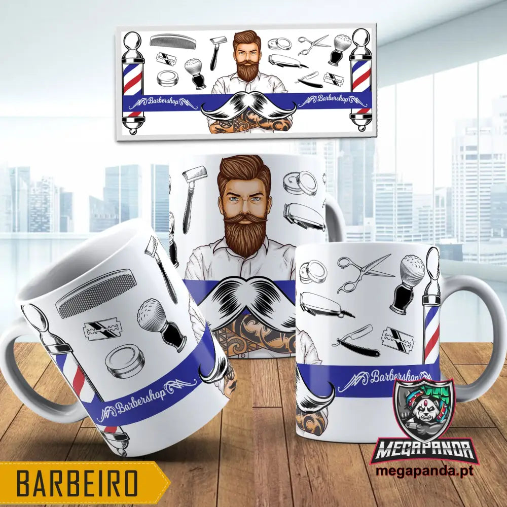 Caneca Profissões Barbeiro Barbeariashop Brindes