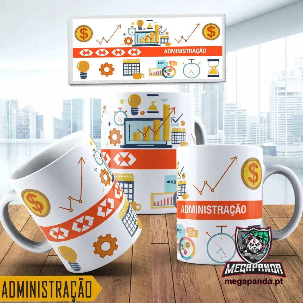 Taza de café Wake Up rojo/blanco