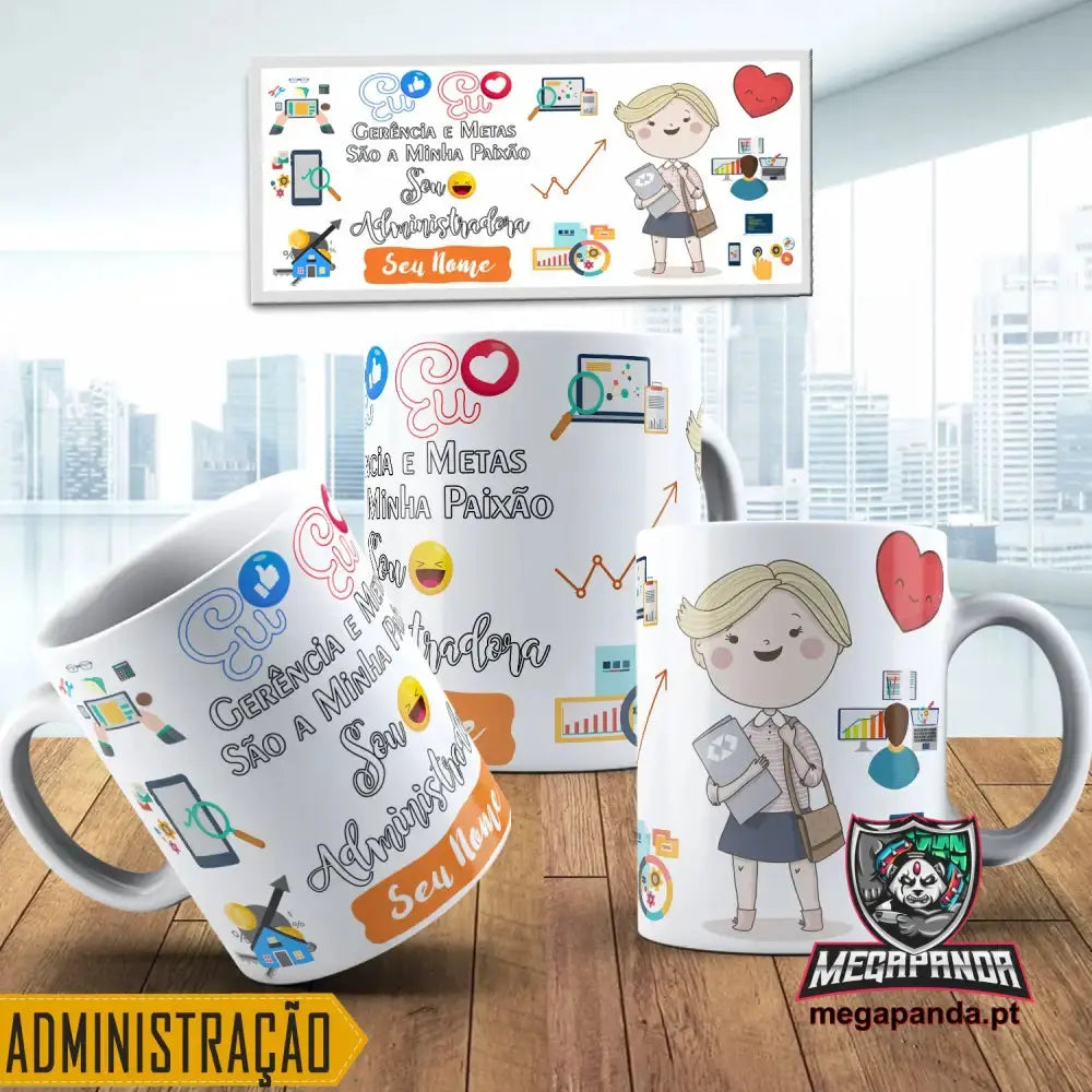 Taza de café Wake Up rojo/blanco