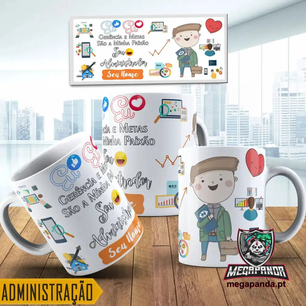 Taza de café Wake Up rojo/blanco