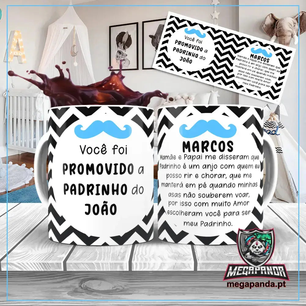 Taza de café Wake Up rojo/blanco