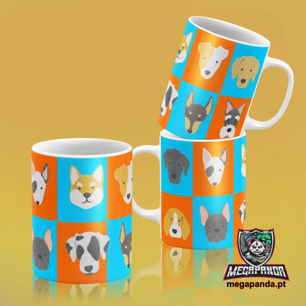 Caneca Raças De Cães 2 Brindes