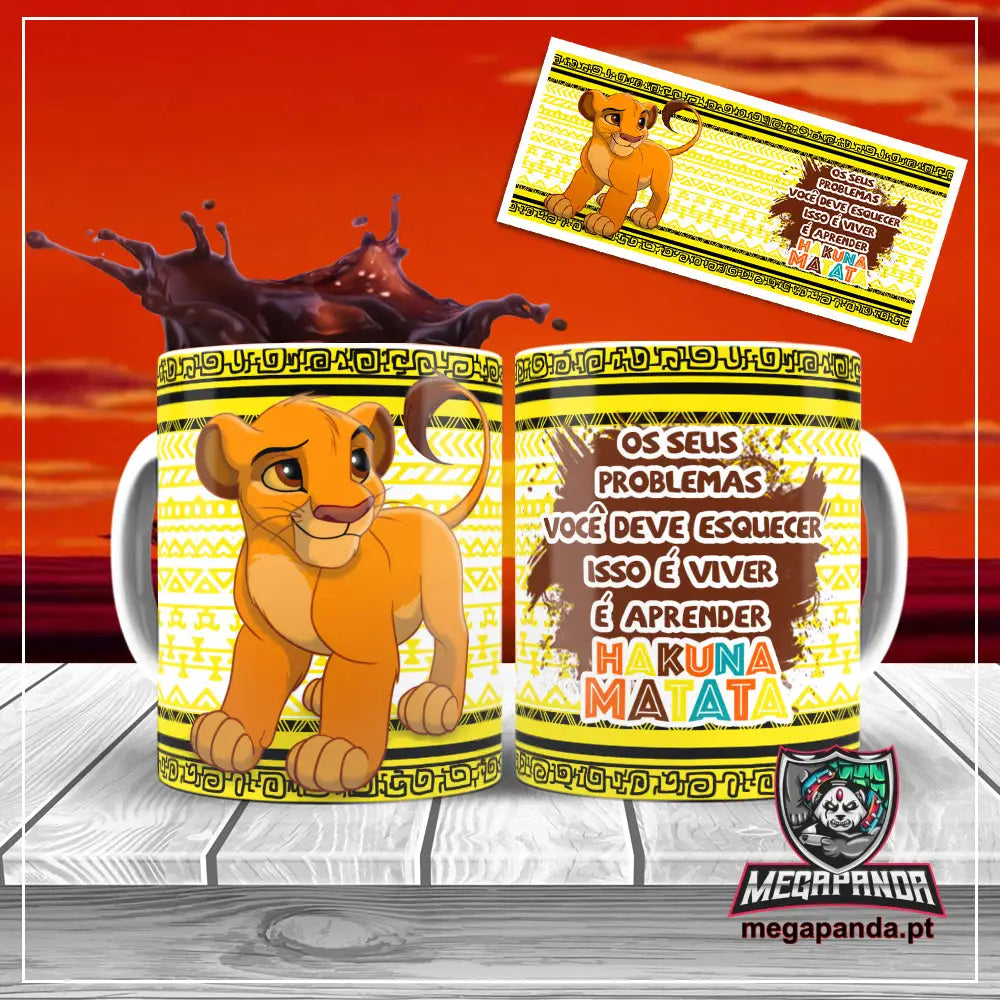 Caneca Rei Leão Simba