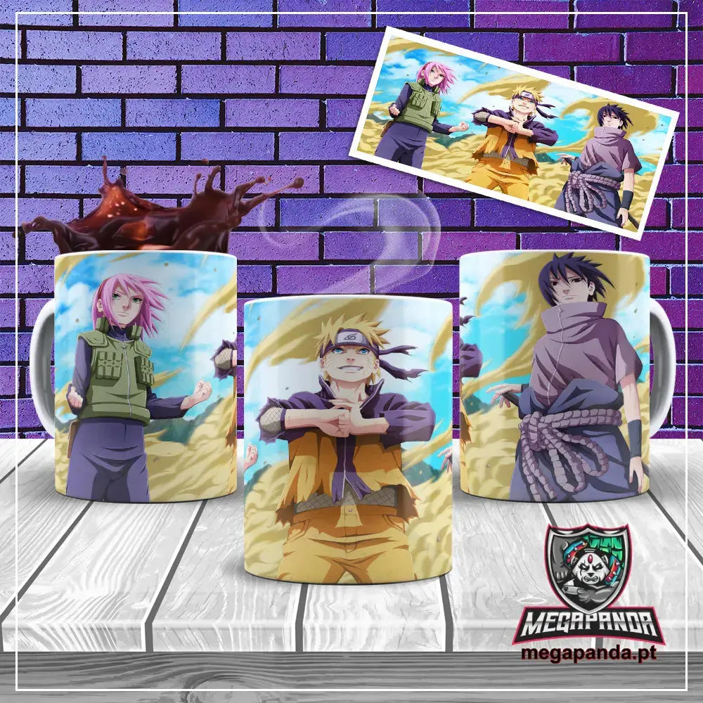Caneca Sakura/Naruto/ Sasuke