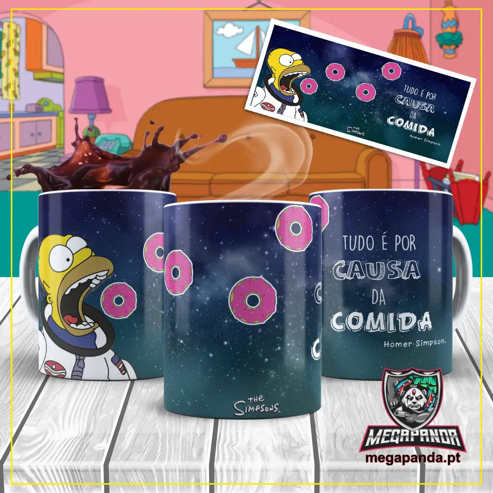 Caneca Simpson 4 Brindes