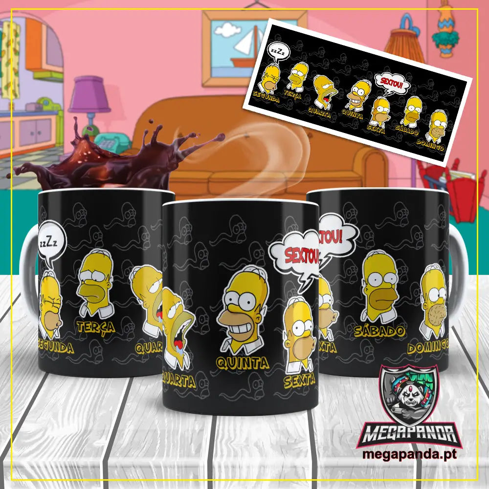 Caneca Simpson 8 Brindes