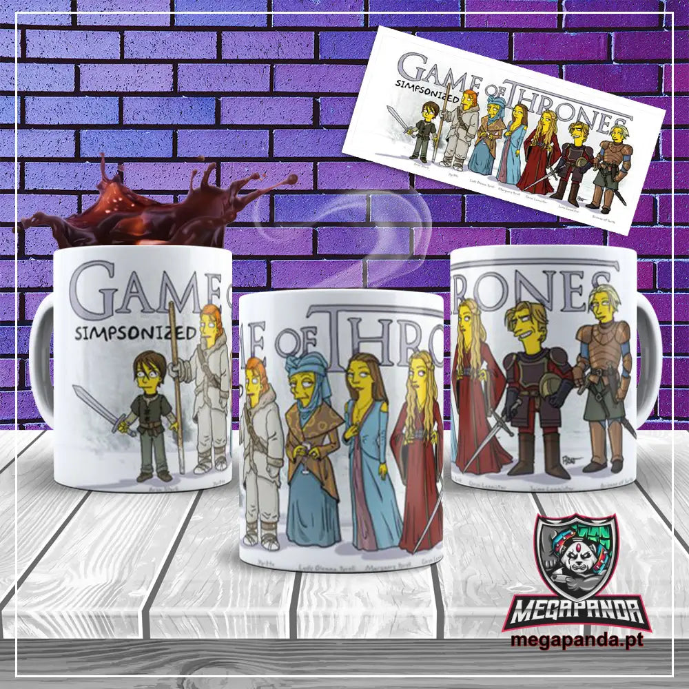 Caneca Simpson Game Of Thrones Brindes