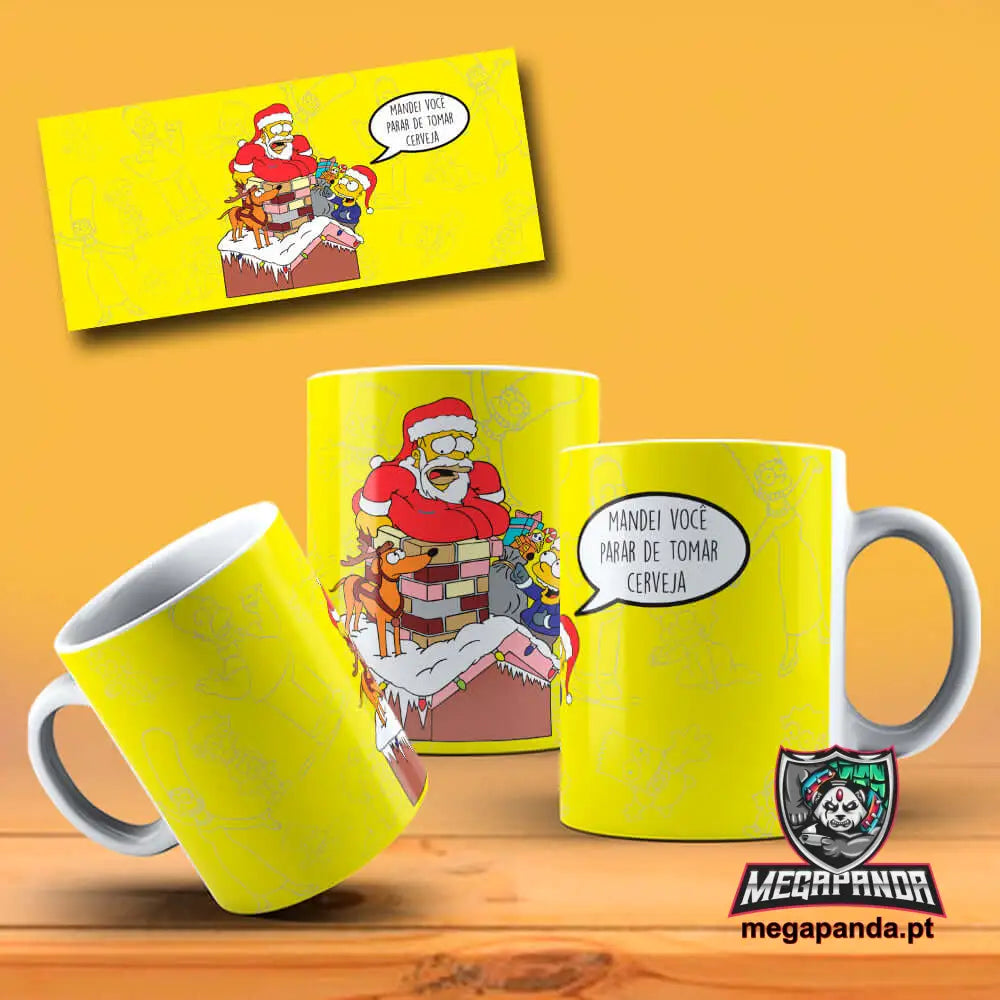 Caneca Simpson Natal 4 Brindes