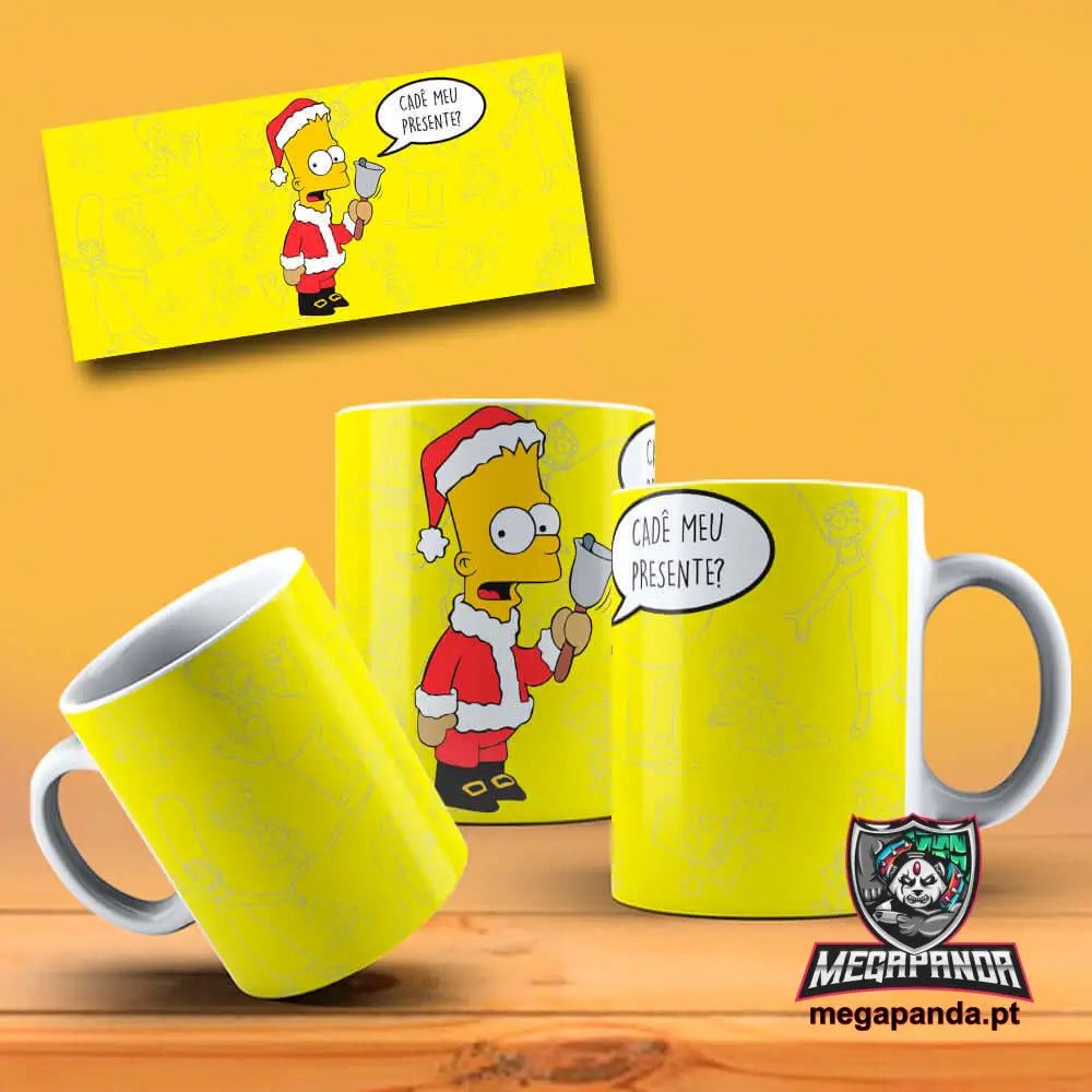 Caneca Simpson Natal 5 Brindes