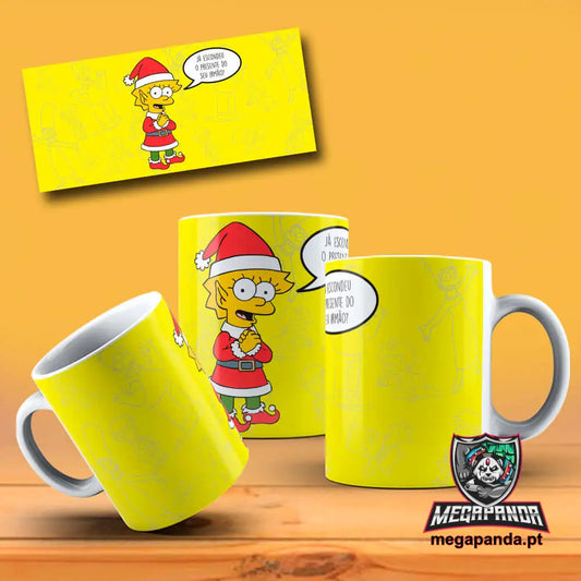 Caneca Simpson Natal 8 Brindes