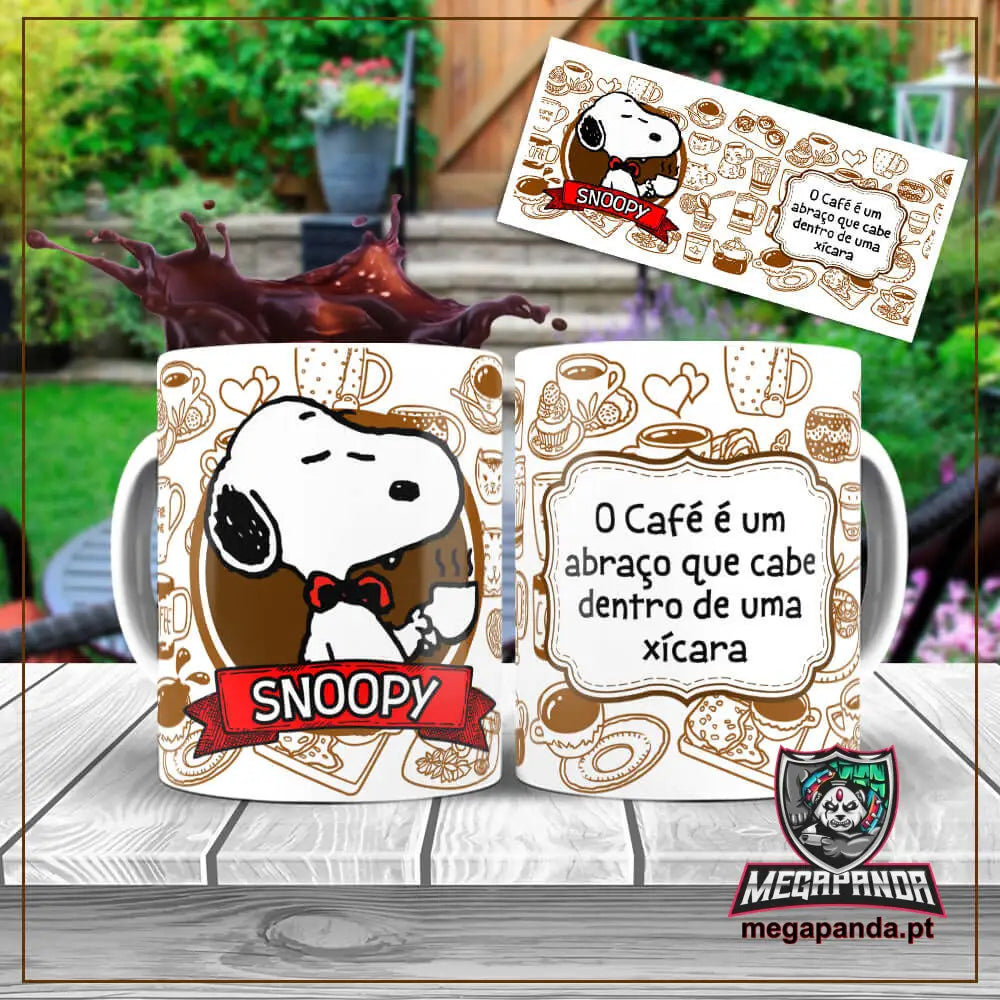 Caneca Snoopy Café Brindes